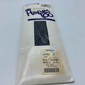 Vintage Hanes Too Knee Highs Black Opaque Discontinued H64